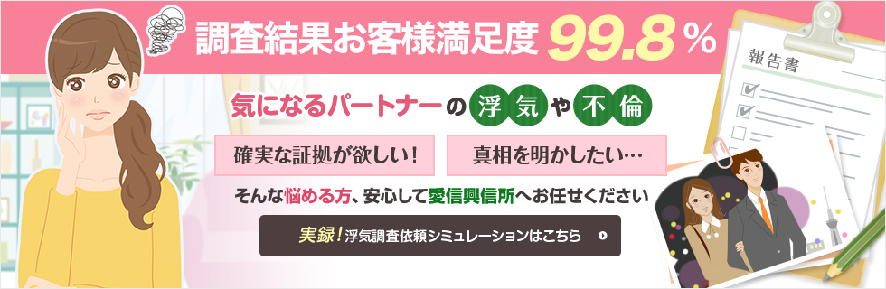 調査結果お客様満足度99.8％